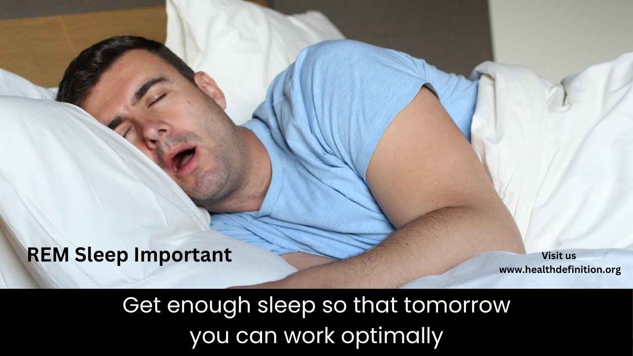 rem sleep important, health definition 